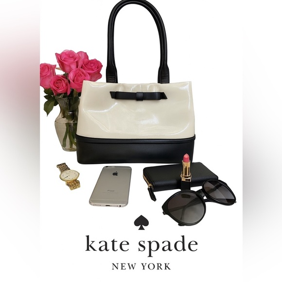 kate spade Handbags - Kate Spade  2-Toned Bow Tote circa 2013
